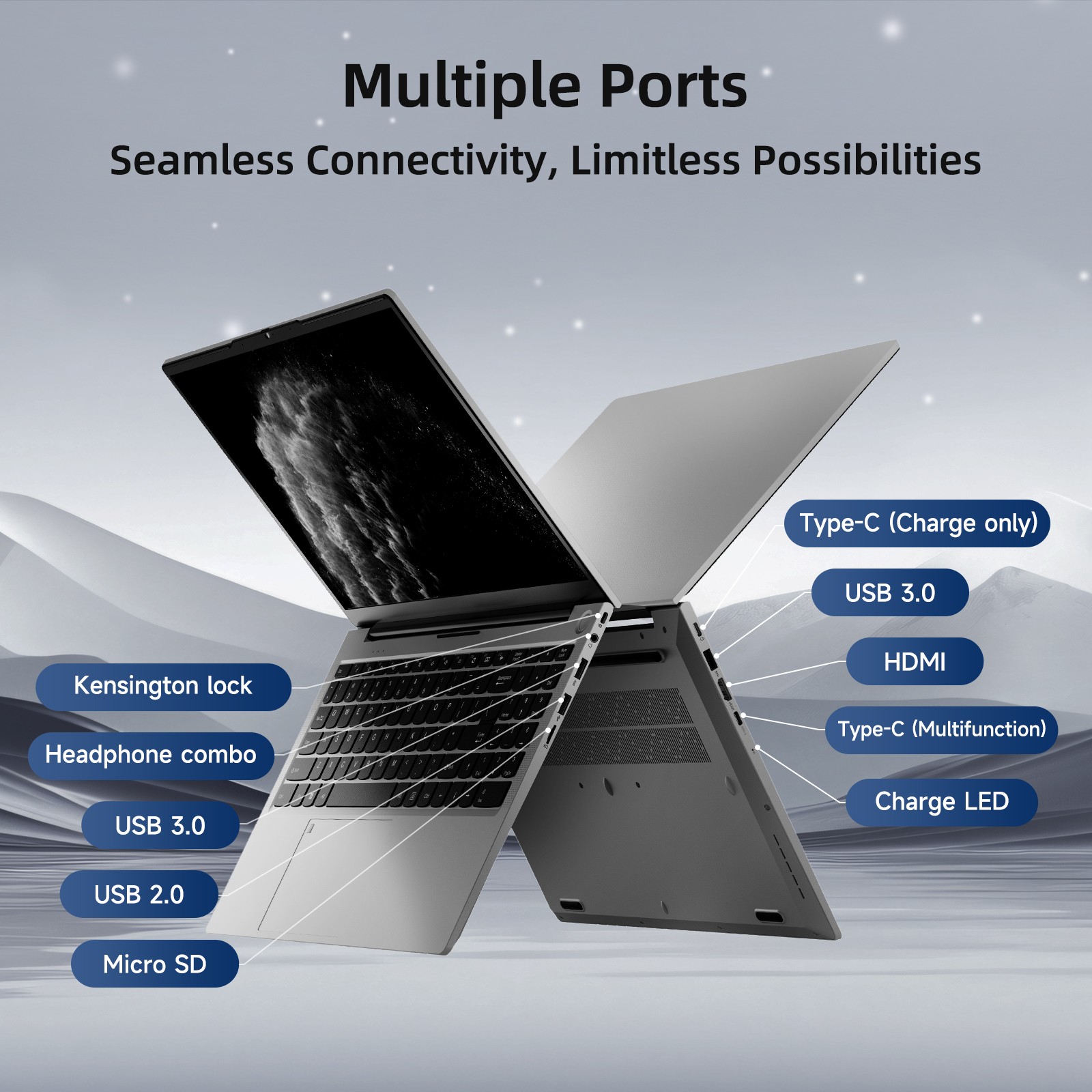 NIMO 15.6″ IPS FHD Laptop Intel Pentium Quad Core N100 8GB RAM 128GB SSD Win 11