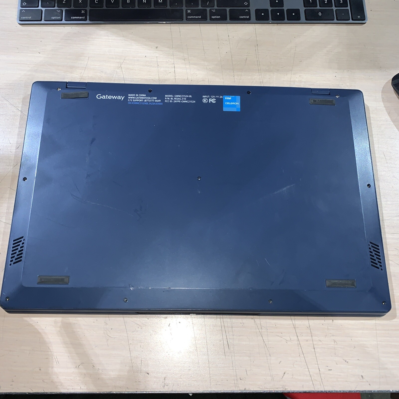 Gateway GWNC21524-BL Intel Celeron 4GB RAM NO HD