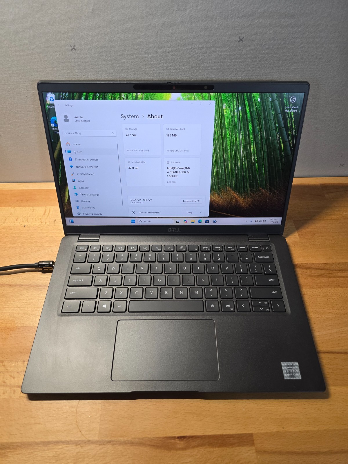 Dell Latitude 7410 i7-10610U @1.80GHz, 32GB RAM, 512 SSD, Windows 11 Pro