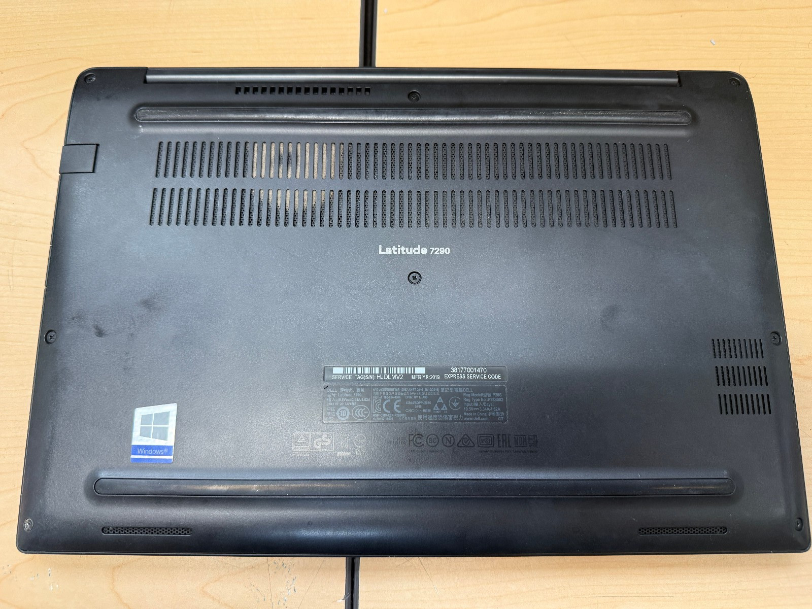 Dell Latitude 7290 11″ i7-8650U, 4GB DDR4, No SSD, Boots to BIOS, No OS
