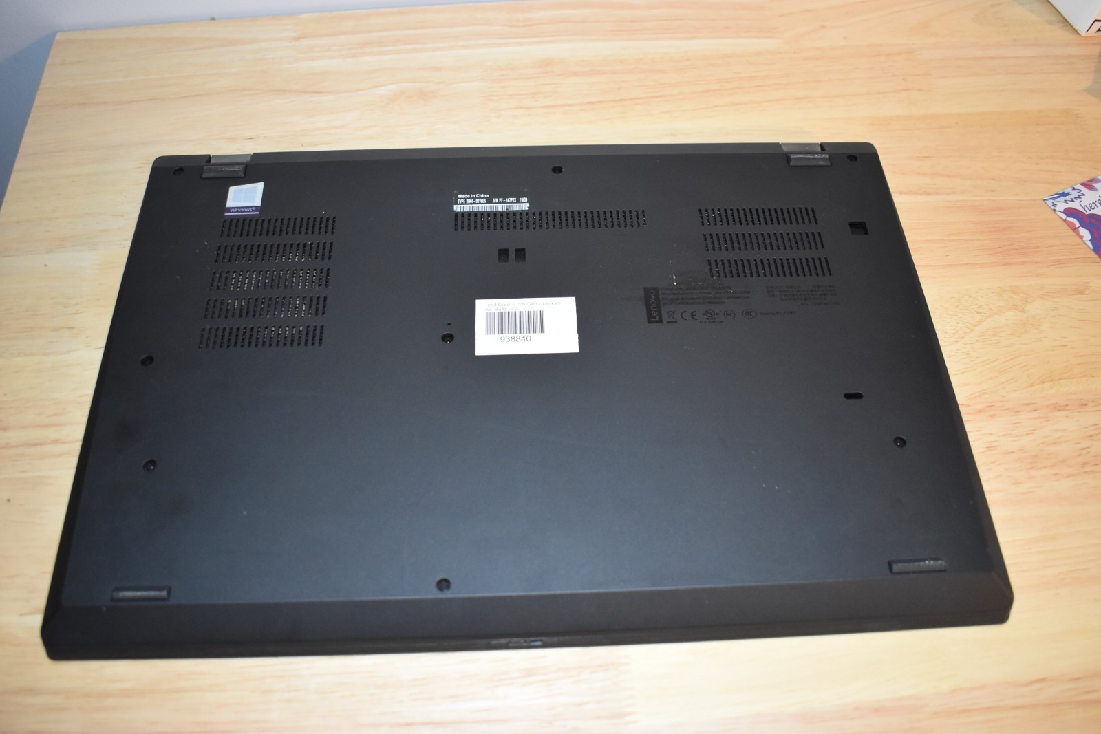 Lenovo ThinkPad T590 15.6″ Quad Core i7-8665U 4K 3840×2160 LCD 512GB SSD W11 Pro