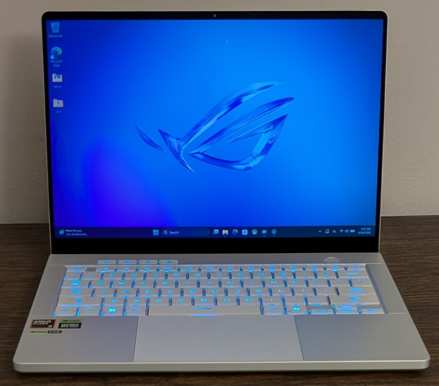 ASUS ROG Zephyrus G14 3K 120Hz OLED (Ryzen 9 270, 16GB/1TB, RTX 5060) White