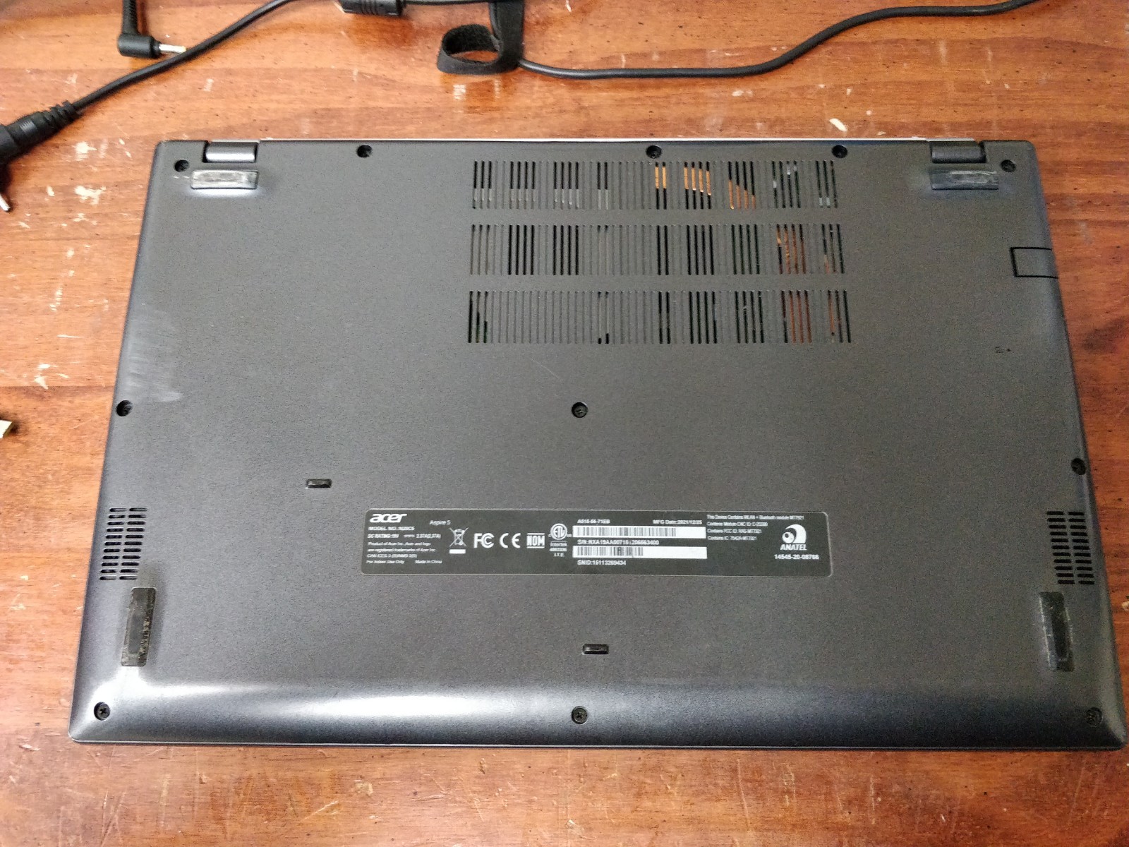 Acer Aspire 5 A515-56 INTEL CORE I5-1135G7@2.40GHz 8GB RAM NO DRIVE PARTS 8824