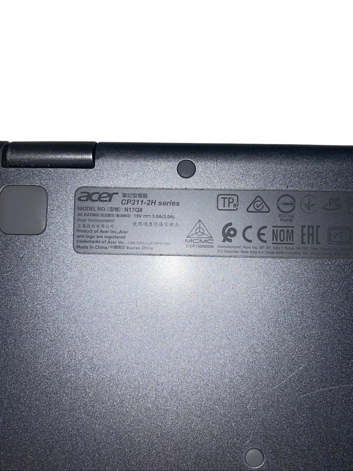 Acer Chromebook Spin 311 32GB Convertible Touchscreen Laptop N17Q8 CP311-2H 11.6