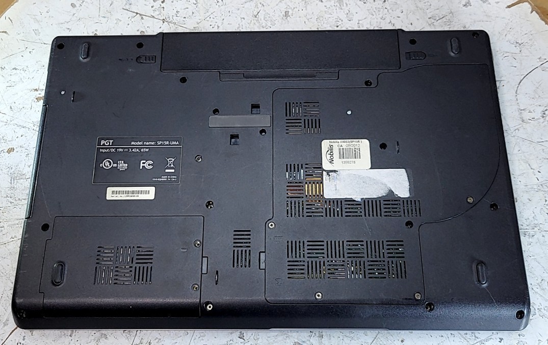 NOBILIS sp15r-uma Laptop Intel I5-2450M 4GB 180GB SEE NOTES