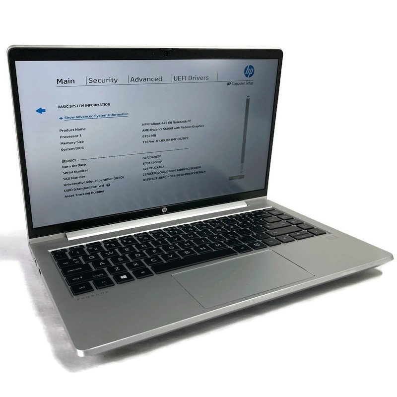 HP ProBook 445 G8 14″ Laptop Ryzen 5 5600U 2.3GHz – 8GB Ram – No Drive
