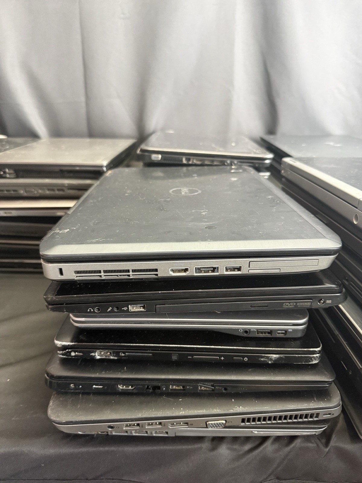 Lot of 48 Laptops Dell HP Lenovo ASUS i3 i5 i7 Tested to BIOS Parts/Repair