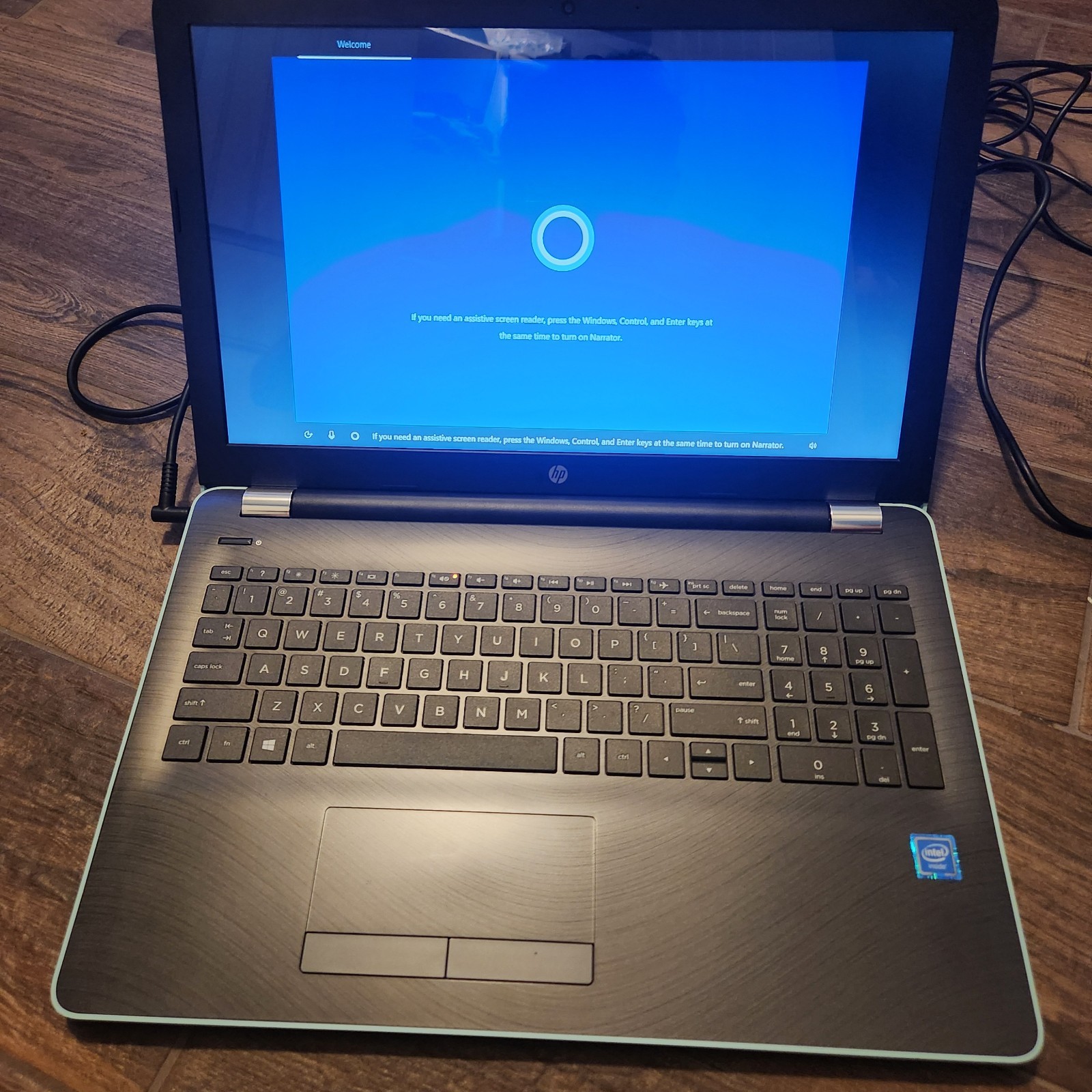HP 15-bs005ds – Celeron CPU N3060 – 4GB RAM – 1TB HDD – Baby Blue Color