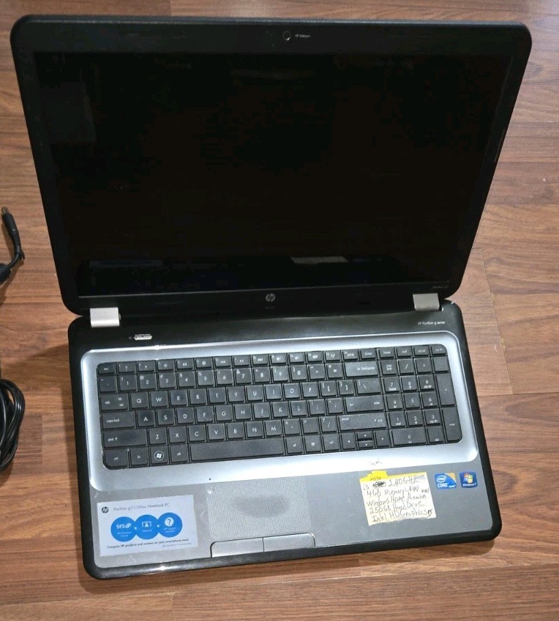FOR REPAIR HP Pavilion Laptop g7-1150us Intel Core i3 M370 2.4GHz 4GB RAM 17.3″