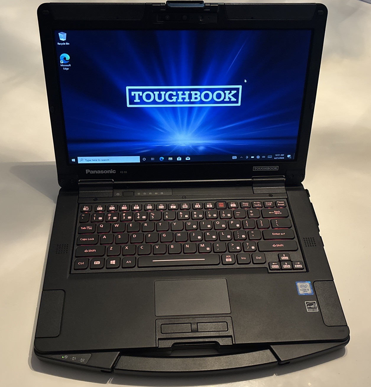 Panasonic Toughbook FZ-55 14″ Intel i5-8365U, 32GB DDR4. Win11Pro, Touch