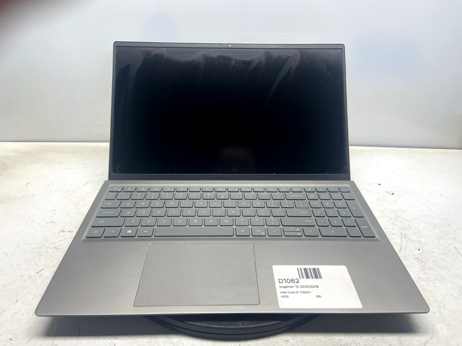 Inspiron 15 5510/5518 Intel Core i5-11320H NO RAM/NO HDD/NO BAT – FOR PARTS