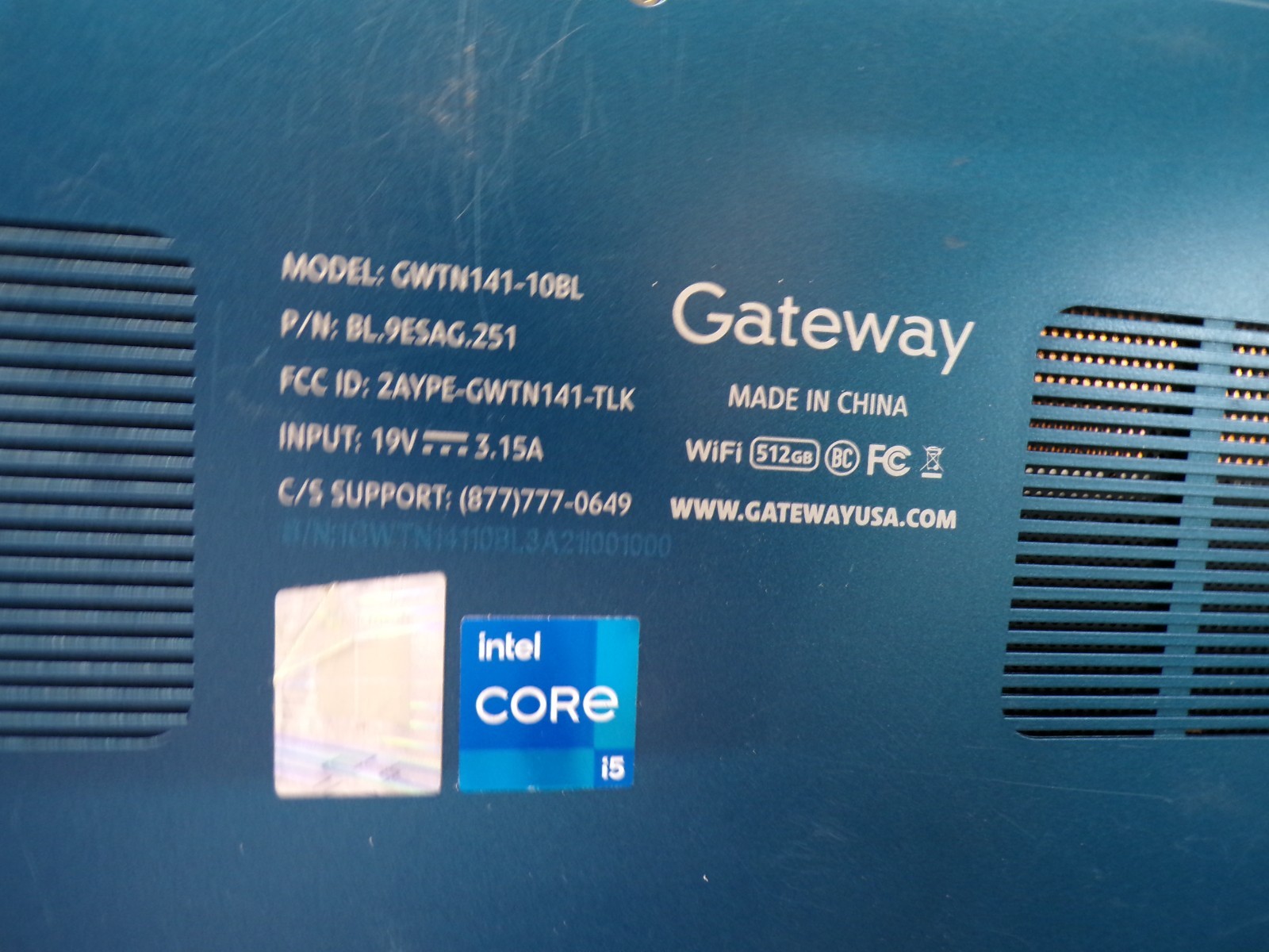 Gateway GWTN141-10BL 14.1″ FHD i5-1135G7 2.4GHz Intel Iris Xe Graphics 16GB #547
