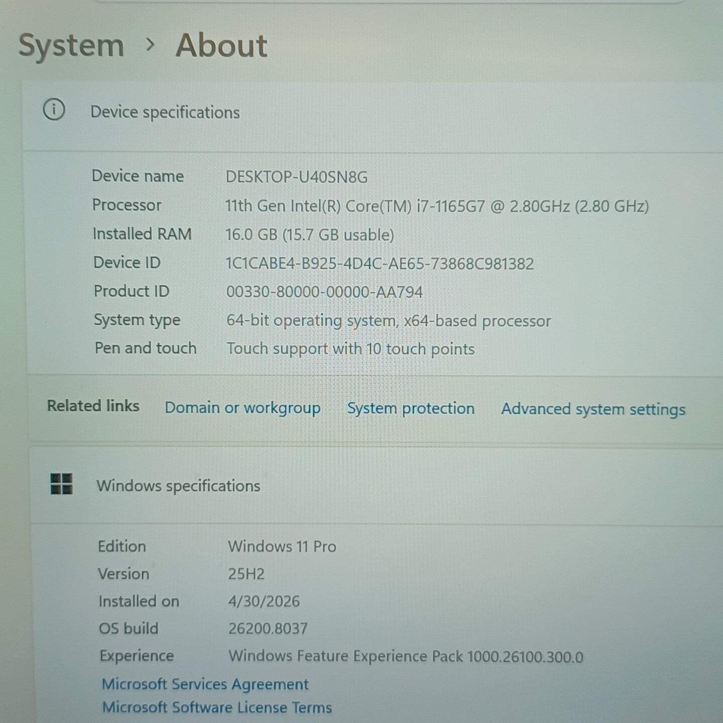 Lenovo ThinkPad E14 Gen 2 20TA004MUS 14″ i7-1165G7 2.8GHz 16GB RAM 512GB SSD