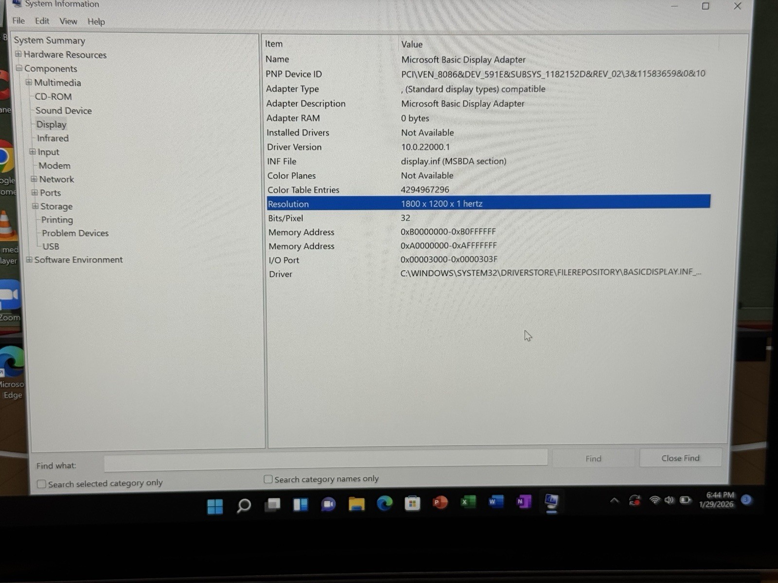 Surface Go 1824 4415Y 1.6GHz 4GB RAM 64GB SSD