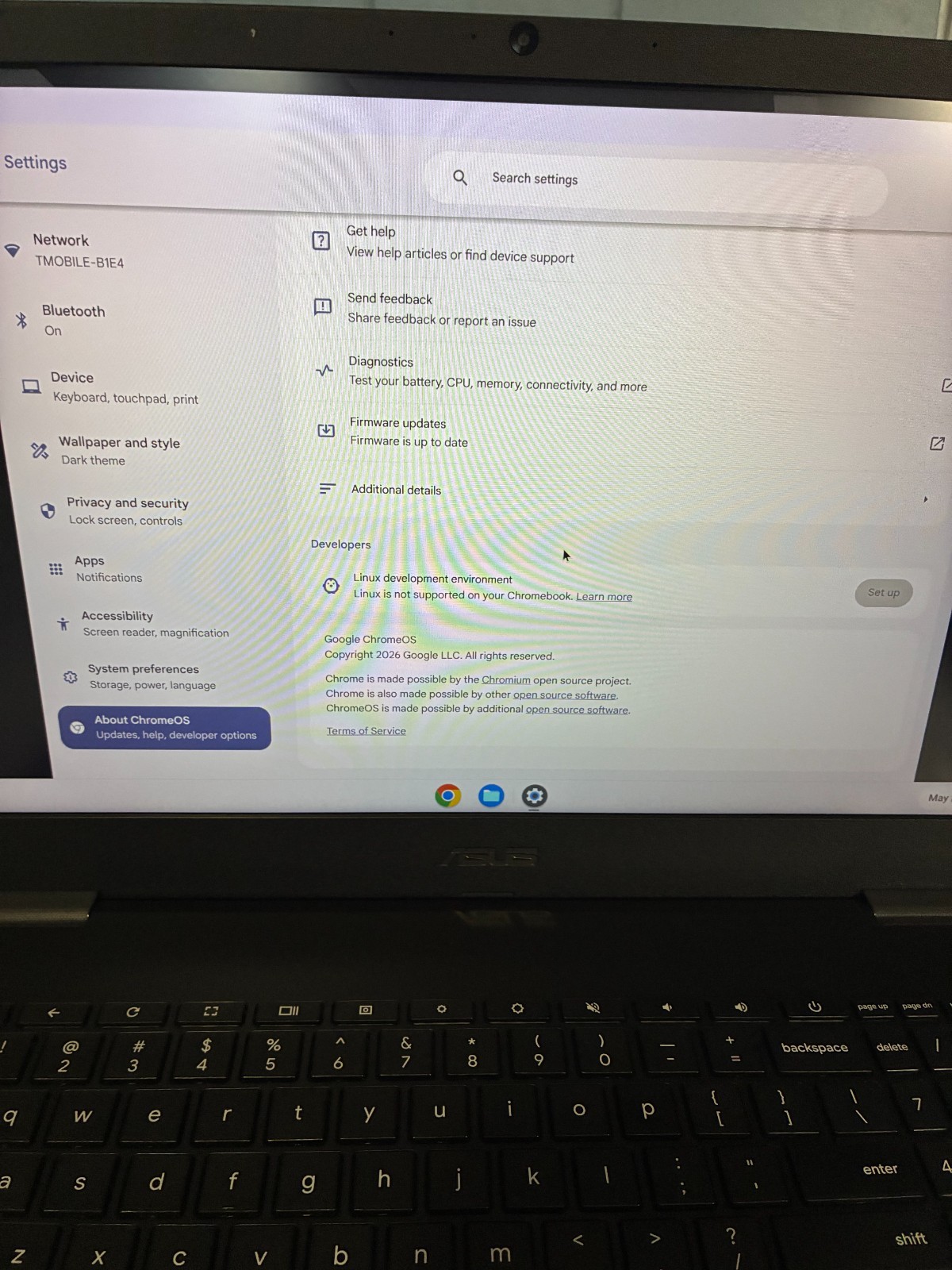 ASUS 17.3″ Screen Chromebook Computer CX1700CKA-DH44F Celeron N4500