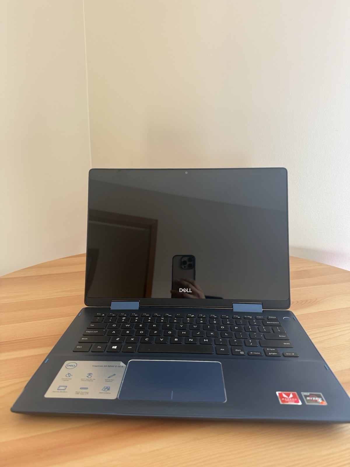 Dell Inspiron 14 5000 2-in-1 Blue Convertible Touchscreen Laptop AMD Ryzen 14″