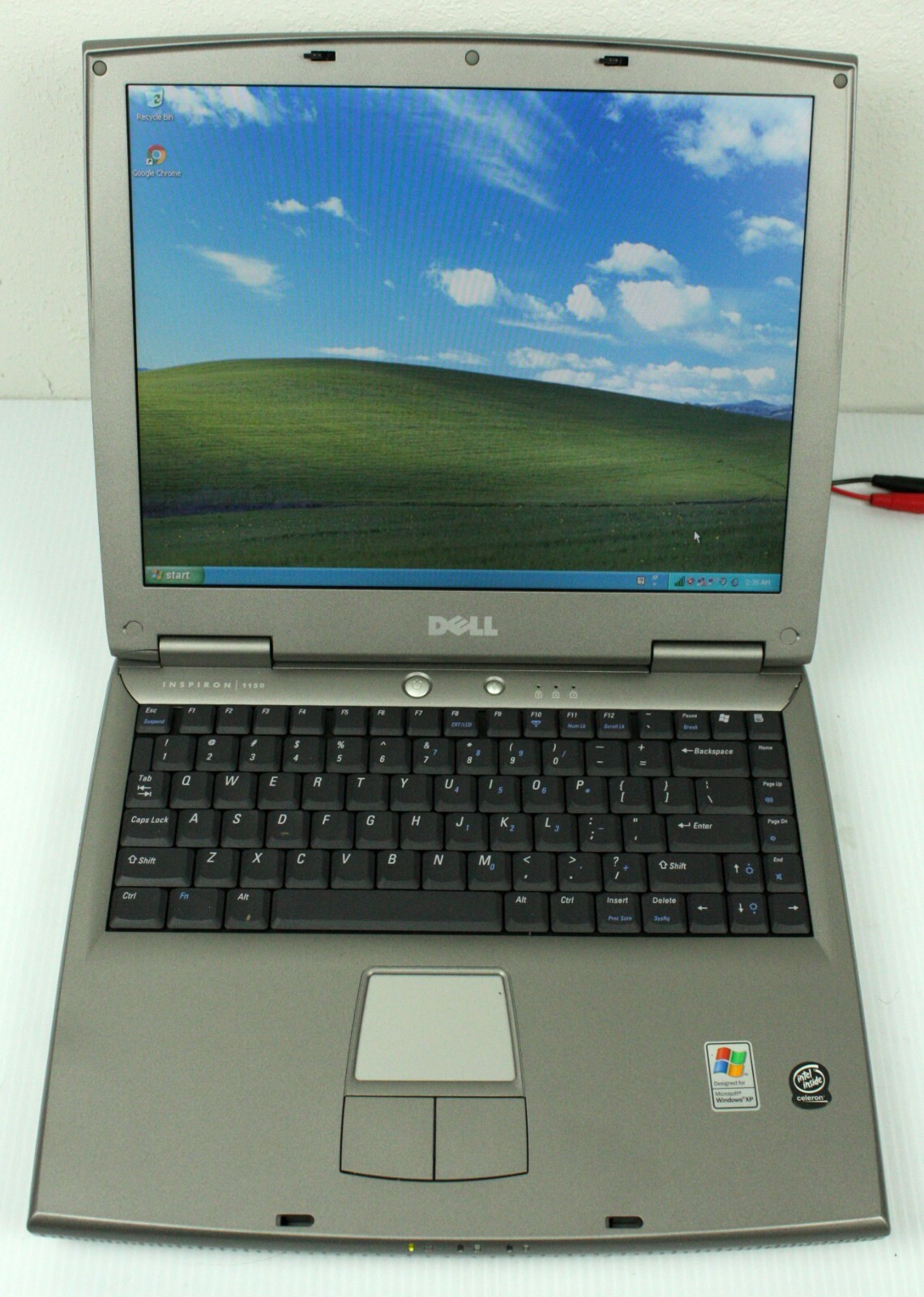 Dell Inspiron 1150 Laptop Intel Celeron 2.6GHz 512MB Ram 60GB HDD, Bad Battery