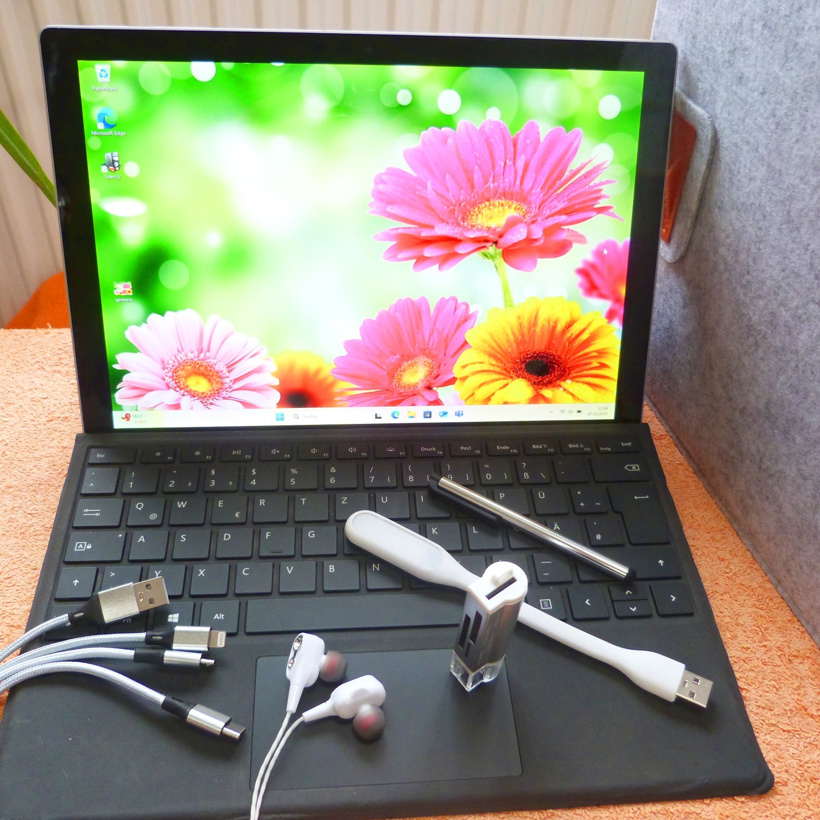MS Surface Pro 5 POWER 128GB Convertible METAL 12″ 2K TOUCH Windows 11 SSD