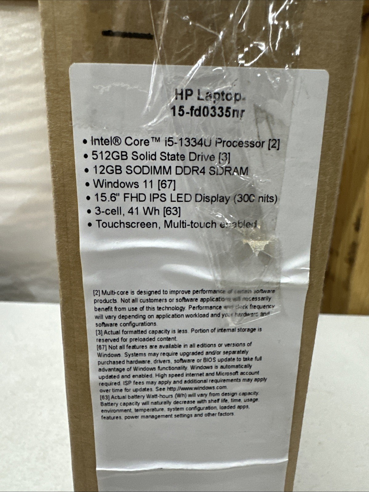HP 15.6″ FHD Touchscreen Laptop Intel Core i5 12GB 512GB Win 11 Home B89M7UA