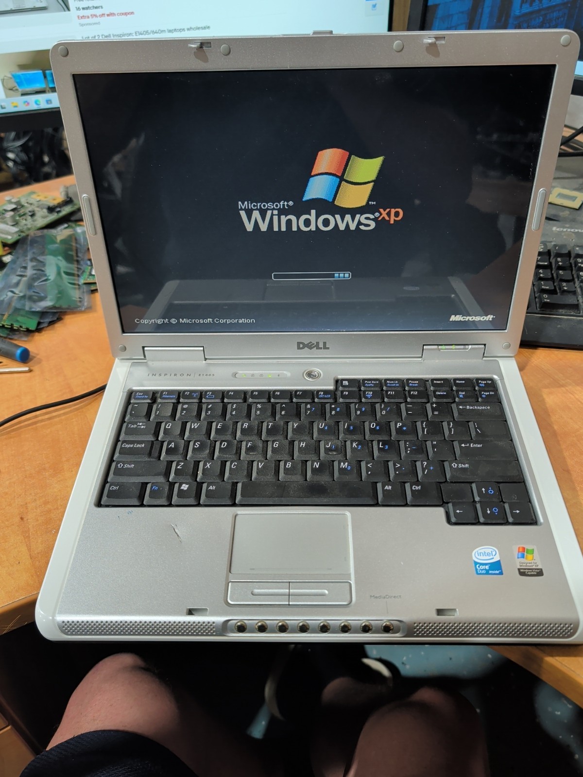 Dell Inspiron E1405 2 GB Ram, 80 GB HDD, 1.6 Ghz C2D Windows XP W/Charger