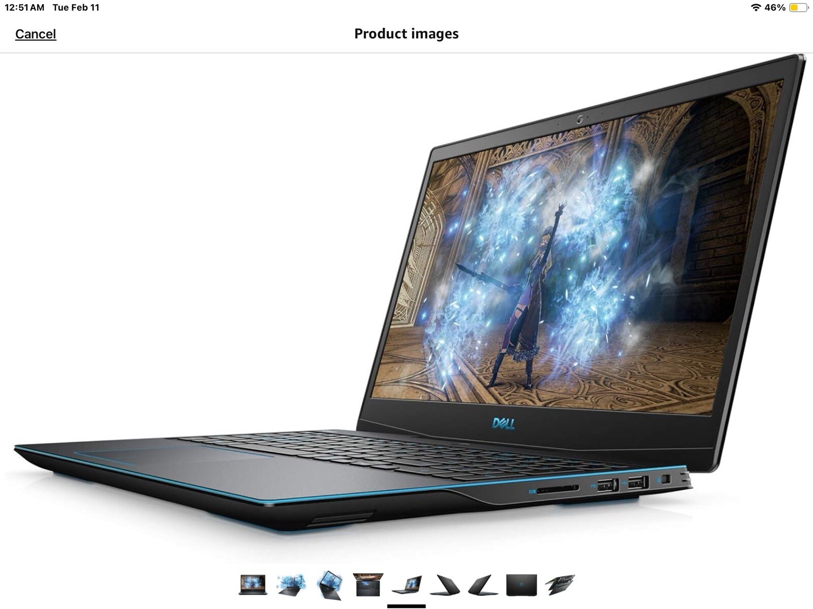 Dell G3 (15.6″ Core i5 8GB RAM 512GB SSD GeForce GTX 1660Ti)