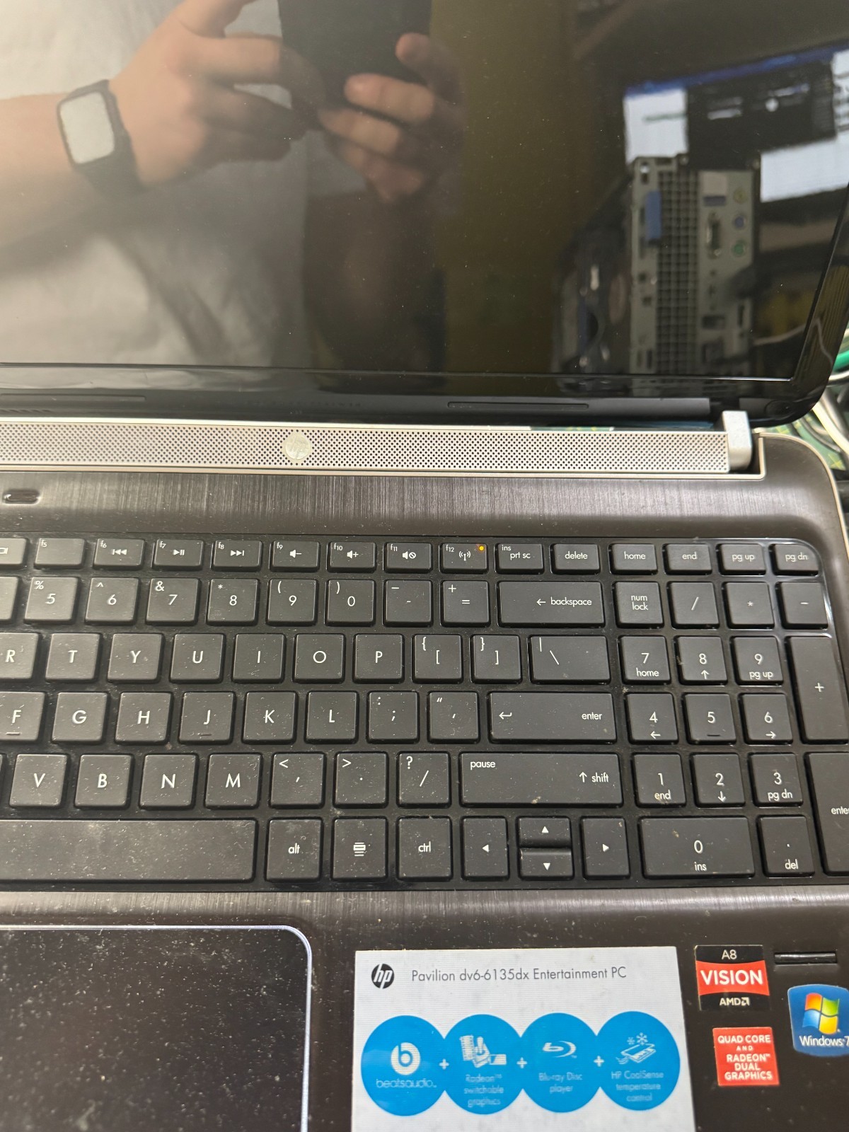 HP Pavilion DV6 AMD Vision A8 Laptop for Parts./Repair #4856