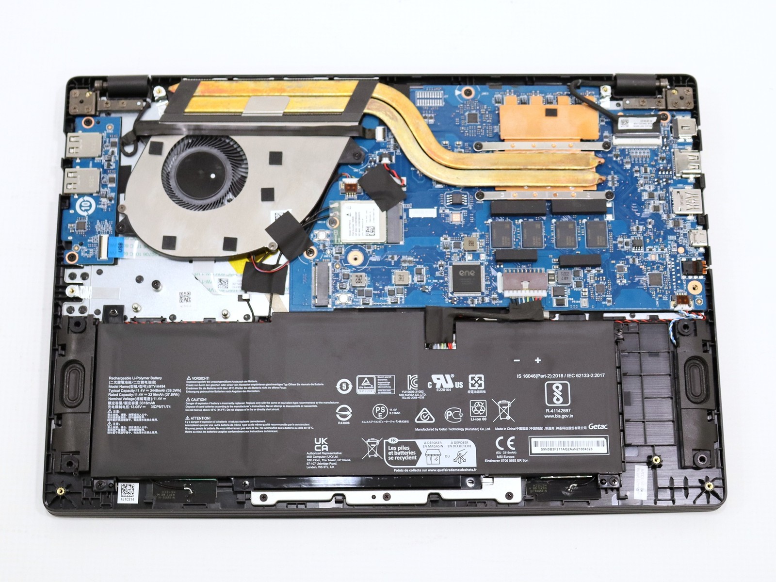 MSI Modern 14 C7M-049US AMD Ryzen 5 7530U 16GB Onboard RAM – Bad Board & Screen