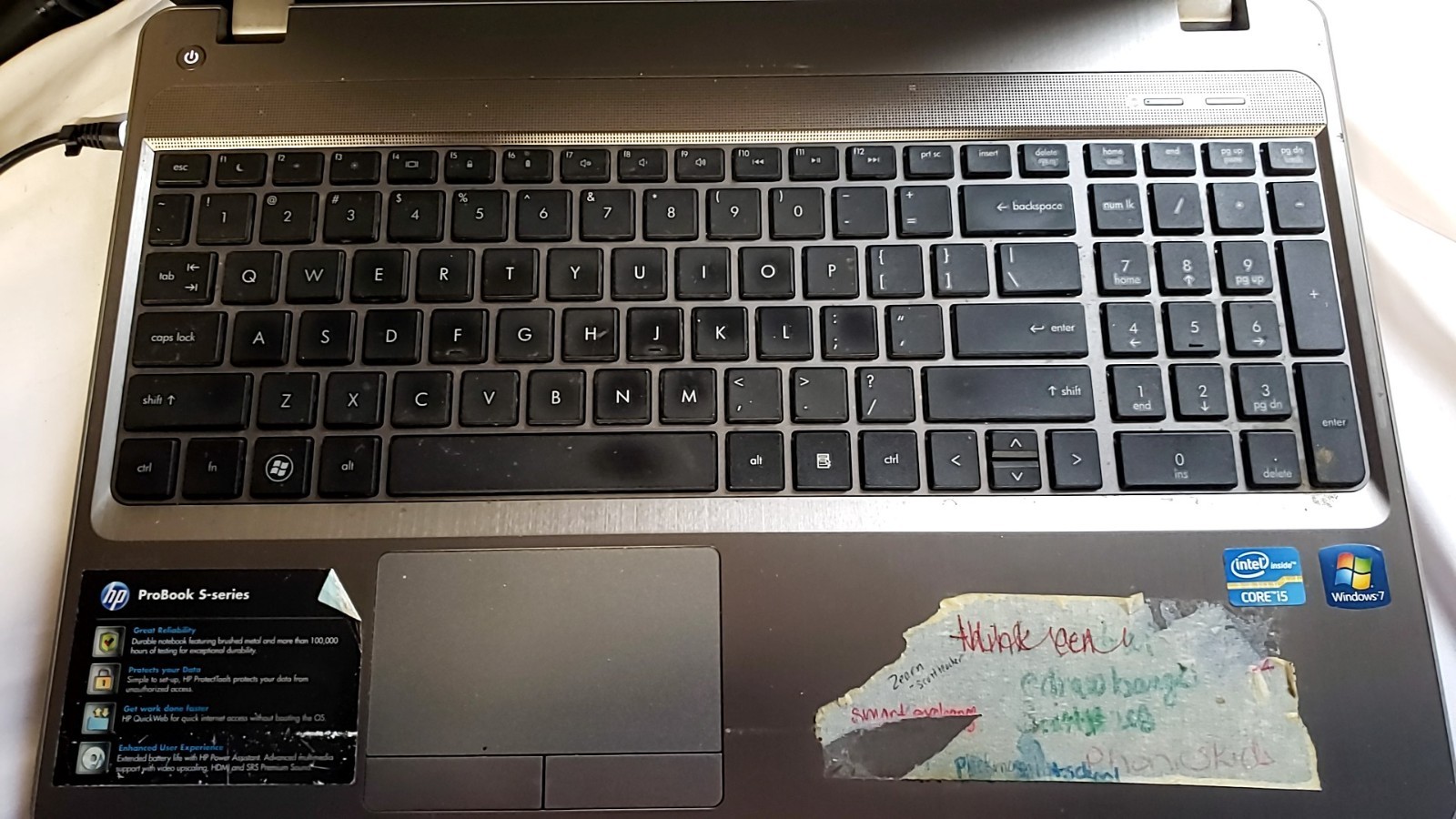 HP ProBook 4530s i5-2410M 2.30GHz 4GB RAM Laptop No HDD No Battery