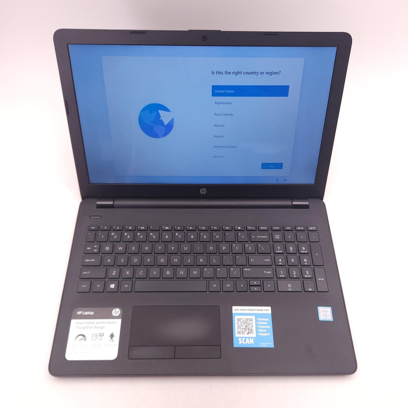 HP Pavilion 15-bs013dx 15.6in Laptop Intel i3 7th Gen 8GB 1TB HDD Win10 – Good
