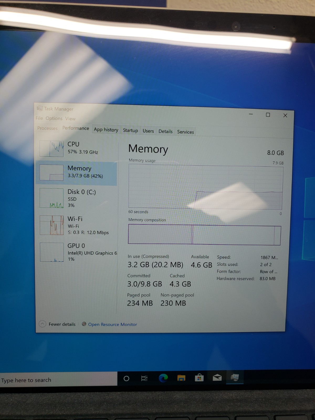 Microsoft Surface Pro 6 1796 Core i5-8350U @1.70GHz |8GB RAM |256GB SSD *No AC