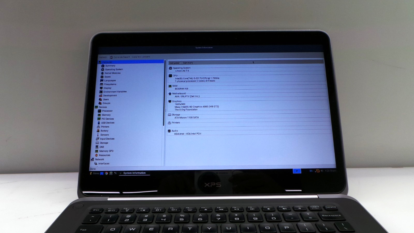 Dell XPS L421X | 14″ | i5-3317U | 8GB 256GB SSD | Linux