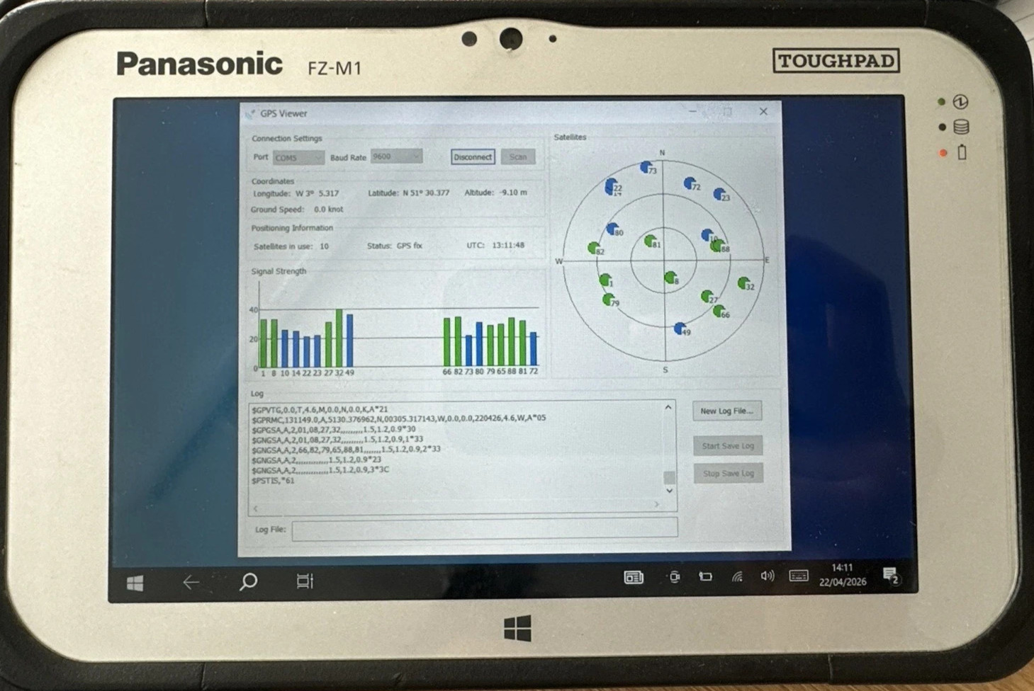 Panasonic ToughPad FZ-M1 MK3 I5 1.2GHz Win 10 8GB, 256GB Tablet LAN RJ45 4G GPS