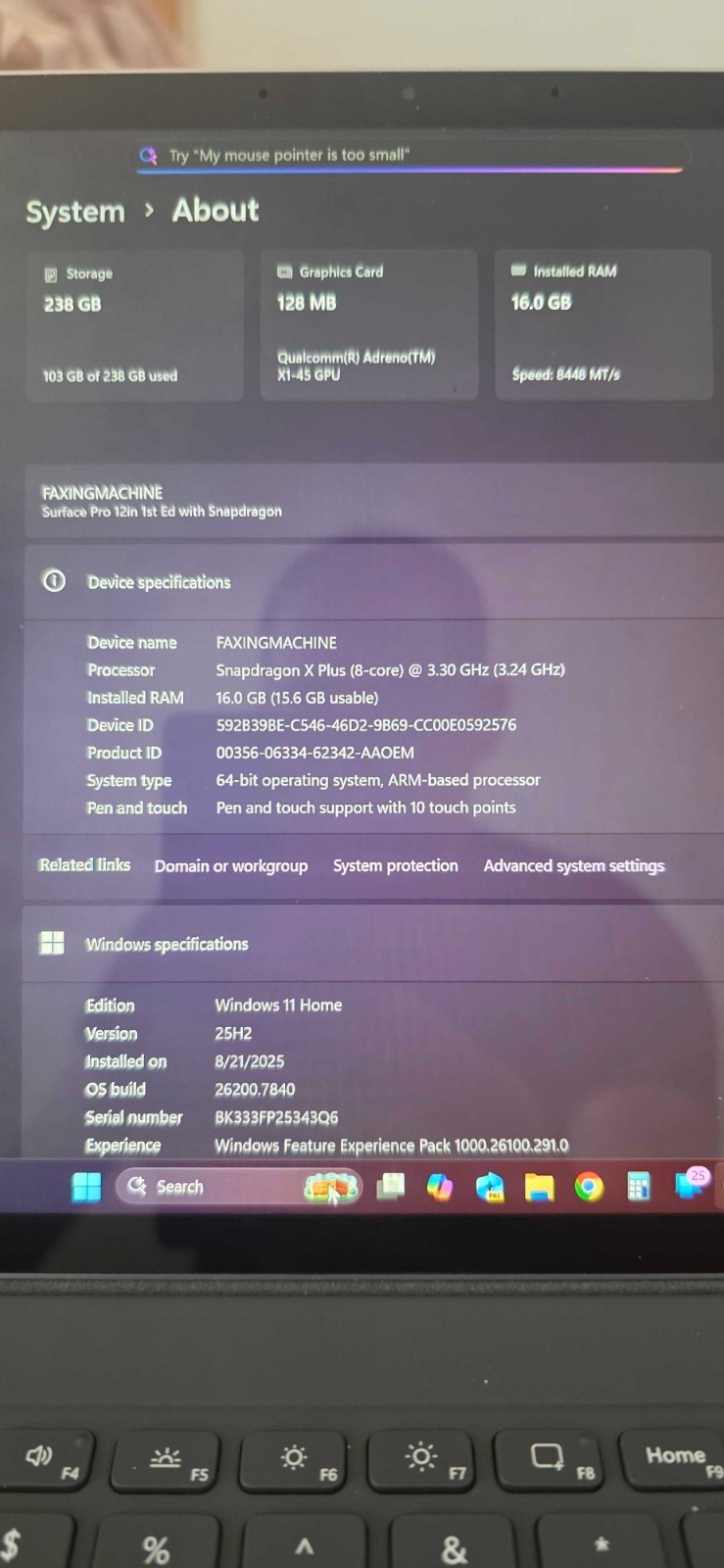 Microsoft – Surface Pro 11th – Snapdragon X Plus 8 Core – 16GB RAM – 256GB UFS
