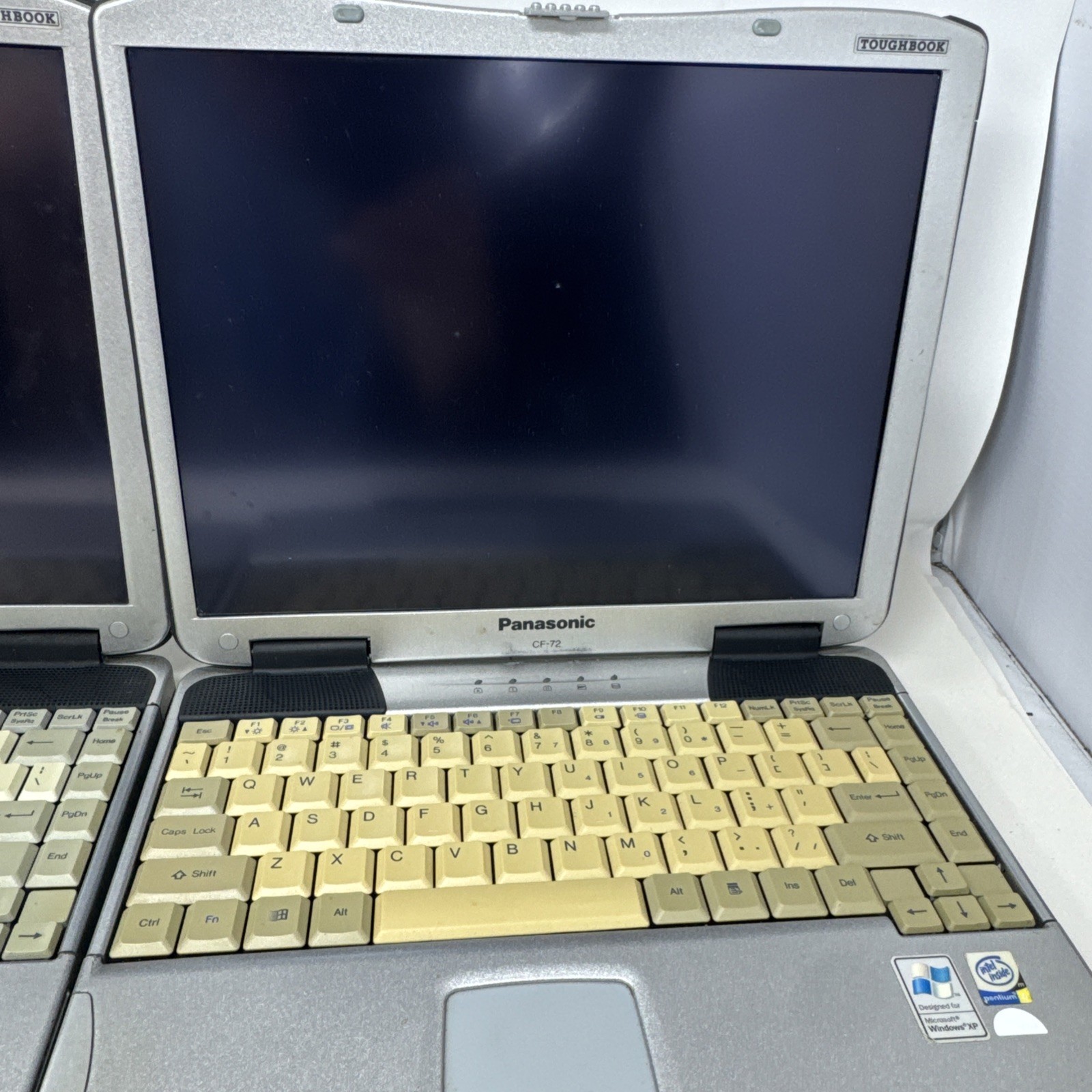 x2 Panasonic CF-72 Toughbook Rugged Laptop UNTESTED for Parts As Is