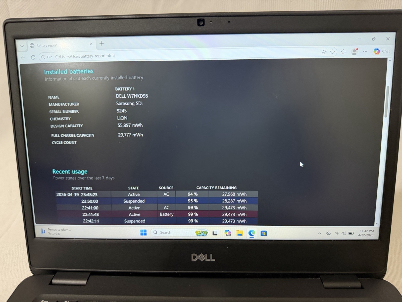 Dell Latitude 3400 14” (i7-8565U, 1.8 GHz, 16GB RAM, 256GB NVMe) Win11Pro wGPU
