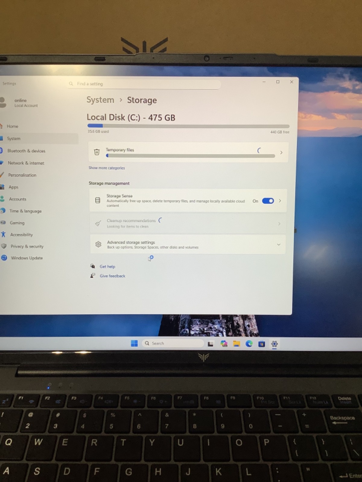 ACEMAGIC LX16PRO Laptop AMD Ryzen 4300U 16GB RAM 512GB SSD-GRAY