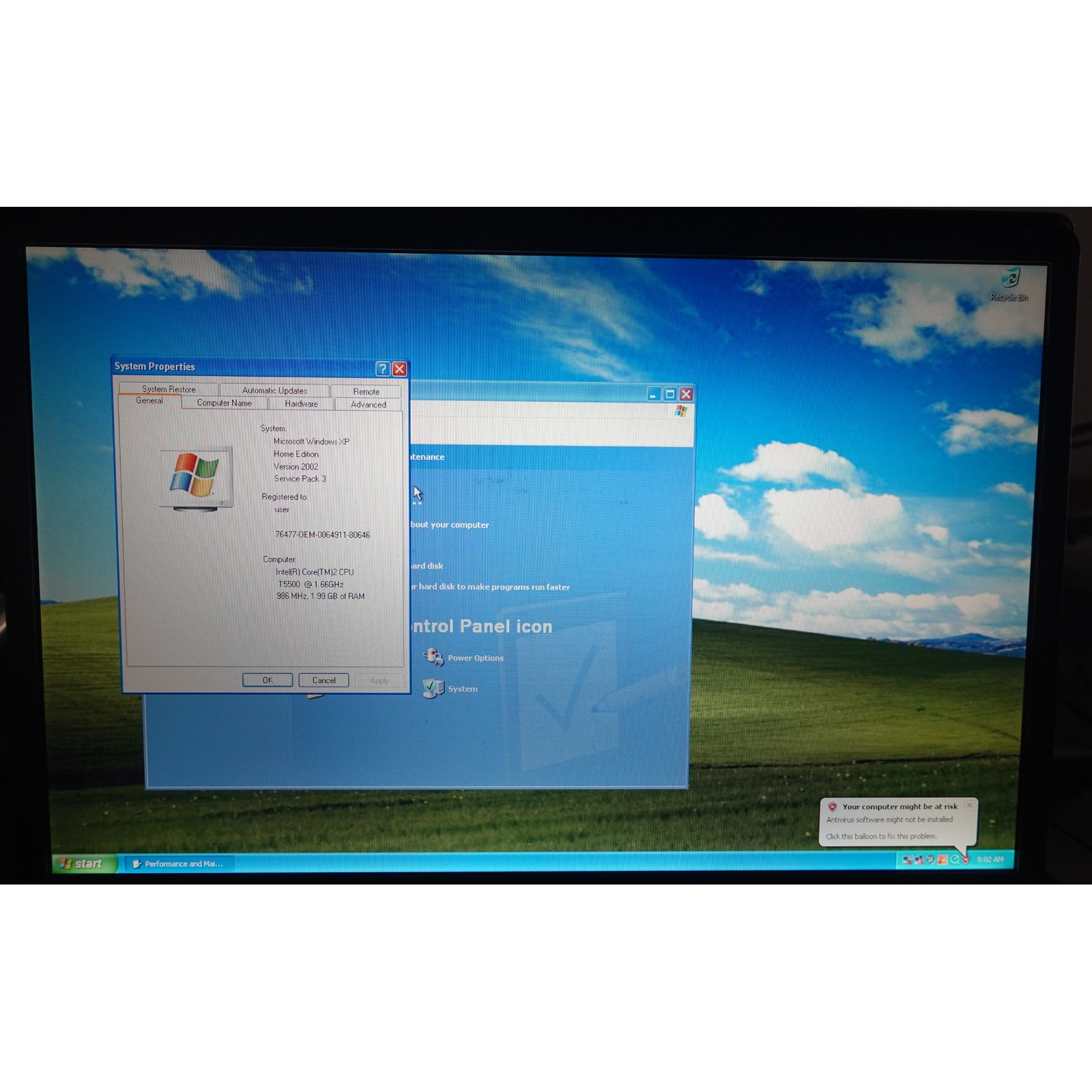 Vintage Toshiba Satellite 17″ P105 Retro Gaming Rig 2gb 160GB 1.66GHz Win XP SP3