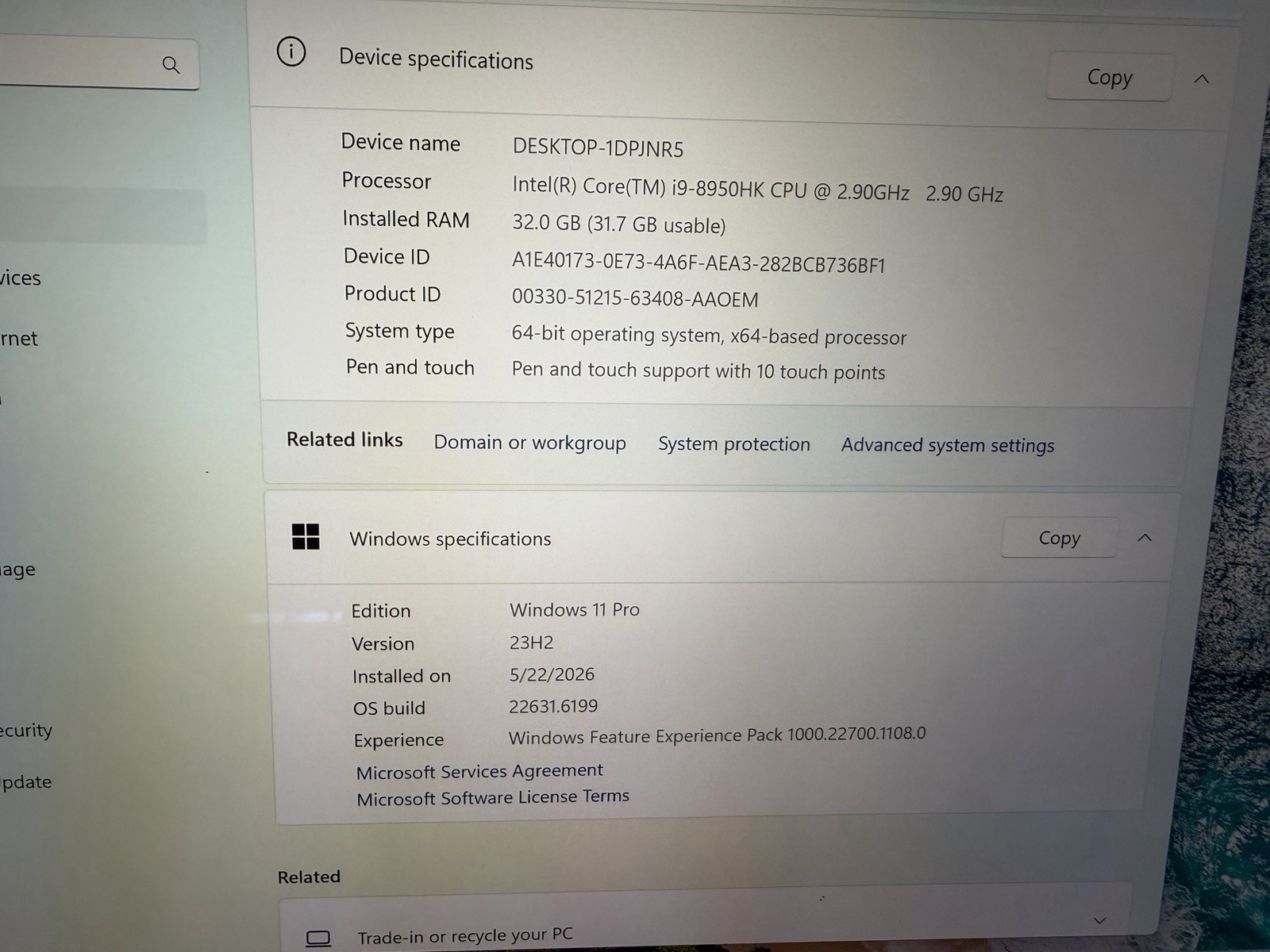 DELL XPS 15 9570 Laptop 4K TOUCHSCREEN i9-8950HK 32GB RAM 1TB SSD Please read!!