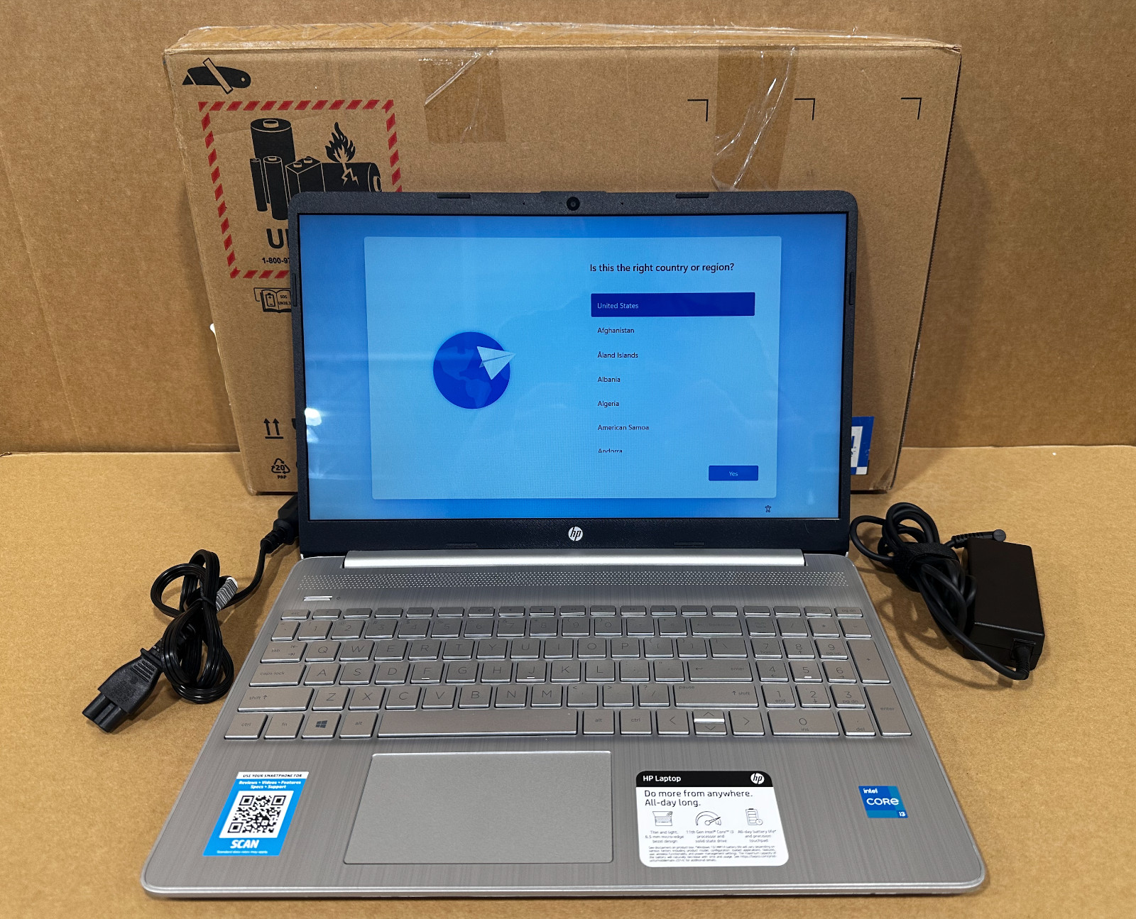 HP Laptop 15-dy2034nr i3-1115G4 8GB 256GB BT5 WiFi6 15.6WT W11H 544Q4UA#ABA