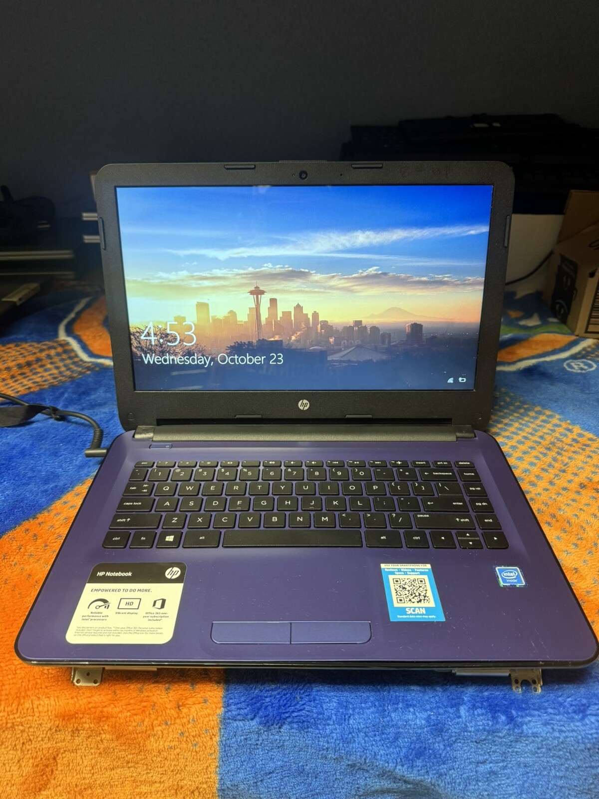 HP Stream 14″ Win10pro64, Intel Celeron 1.60, 32GB/32GBSD, (64GB Total) 4 GB Ram