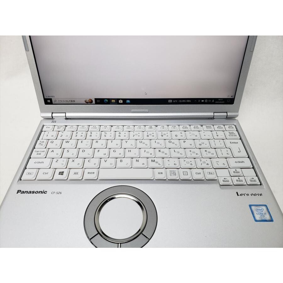 Panasonic Let’s Note CF-SZ6Z16VS Core i7-7600U Windows 11 Memory 16GB SSD512GB