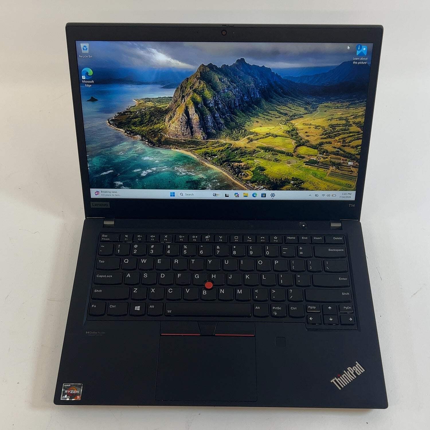 Broken Lenovo ThinkPad T14 Gen 2 14″ Ryzen 5 Pro 5650U 16GB RAM 256GB SSD Read