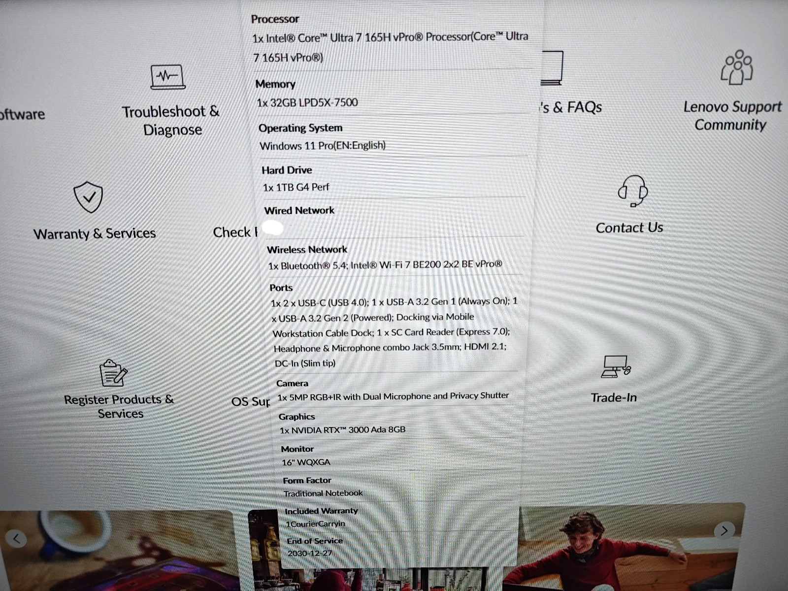 Lenovo ThinkPad P1 Gen 7 — Ultra 7 165H / 32GB RAM / 1TB SSD / RTX 3000 Ada