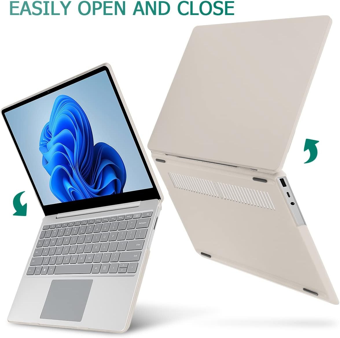 12.4 inch Microsoft Surface Laptop Go 3/2/1 Models: 1943 2013 Hard Shell Case