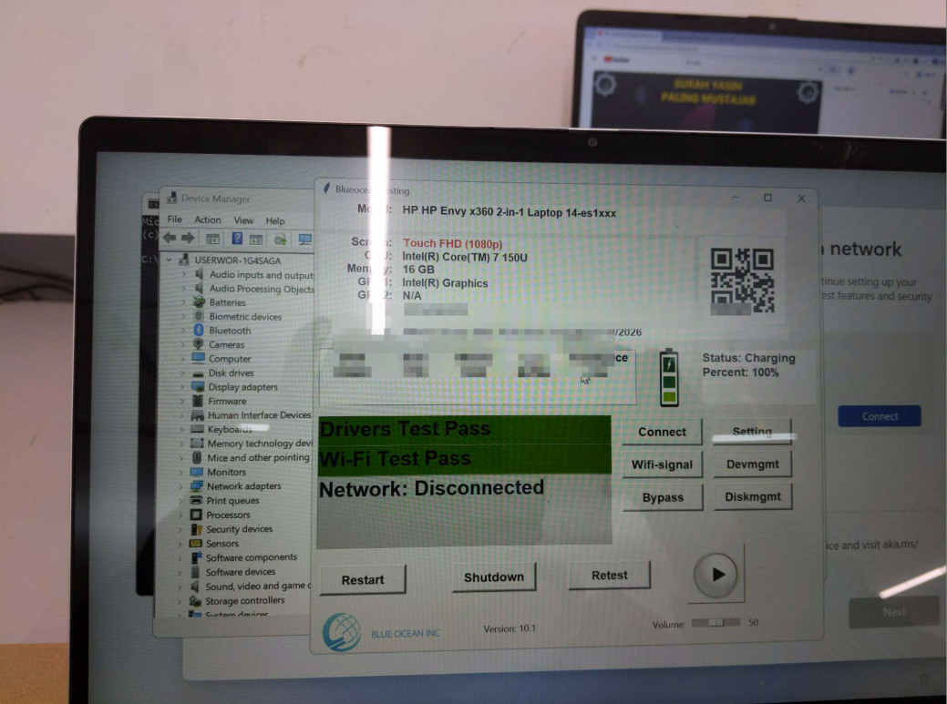 HP Envy 14-es1023dx 2-in-1 14″ FHD TS Core 7 150U16GB RAM 512GB SSD Win 11 Home
