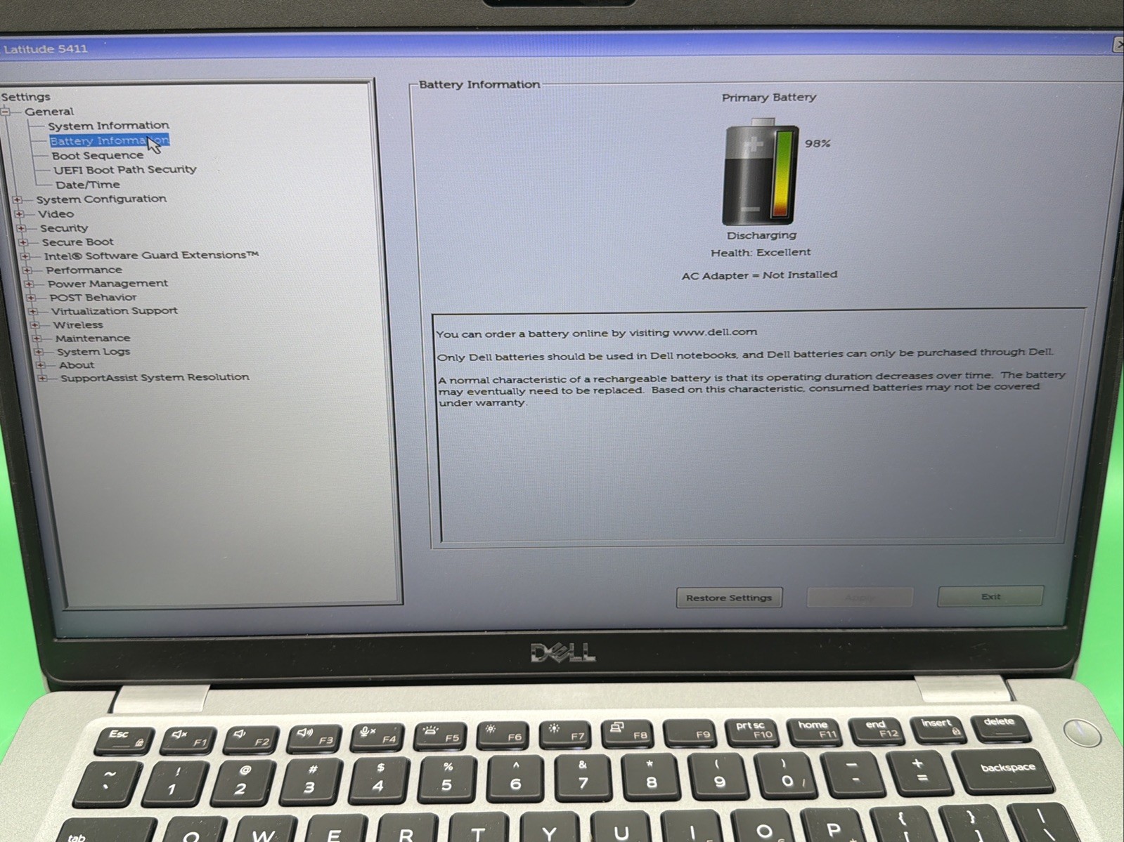 Dell Latitude 5411 14″ Business Laptop i5 16GB RAM 256GB SSD Win 11 Pro