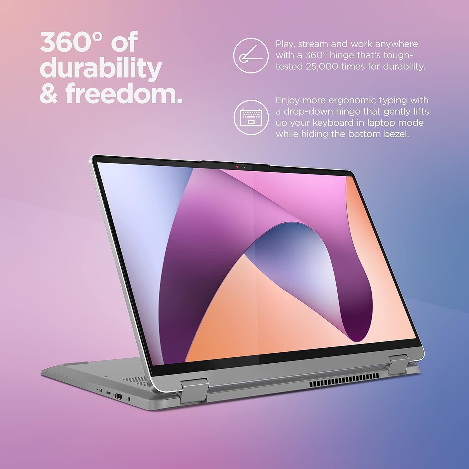 Lenovo IdeaPad Flex 5 2-in-1 16″ Touch AMD Ryzen 7 7730U 16GB 512GB CAM FPR 2Y