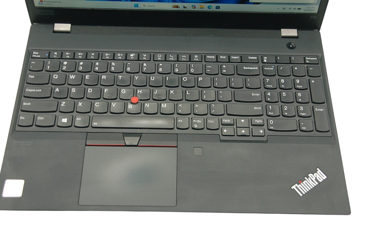 Lenovo ThinkPad T15 G1 Laptop i7-10th Gen.16 GB Ram, 256 SSD 15.6″Screen, Win 11