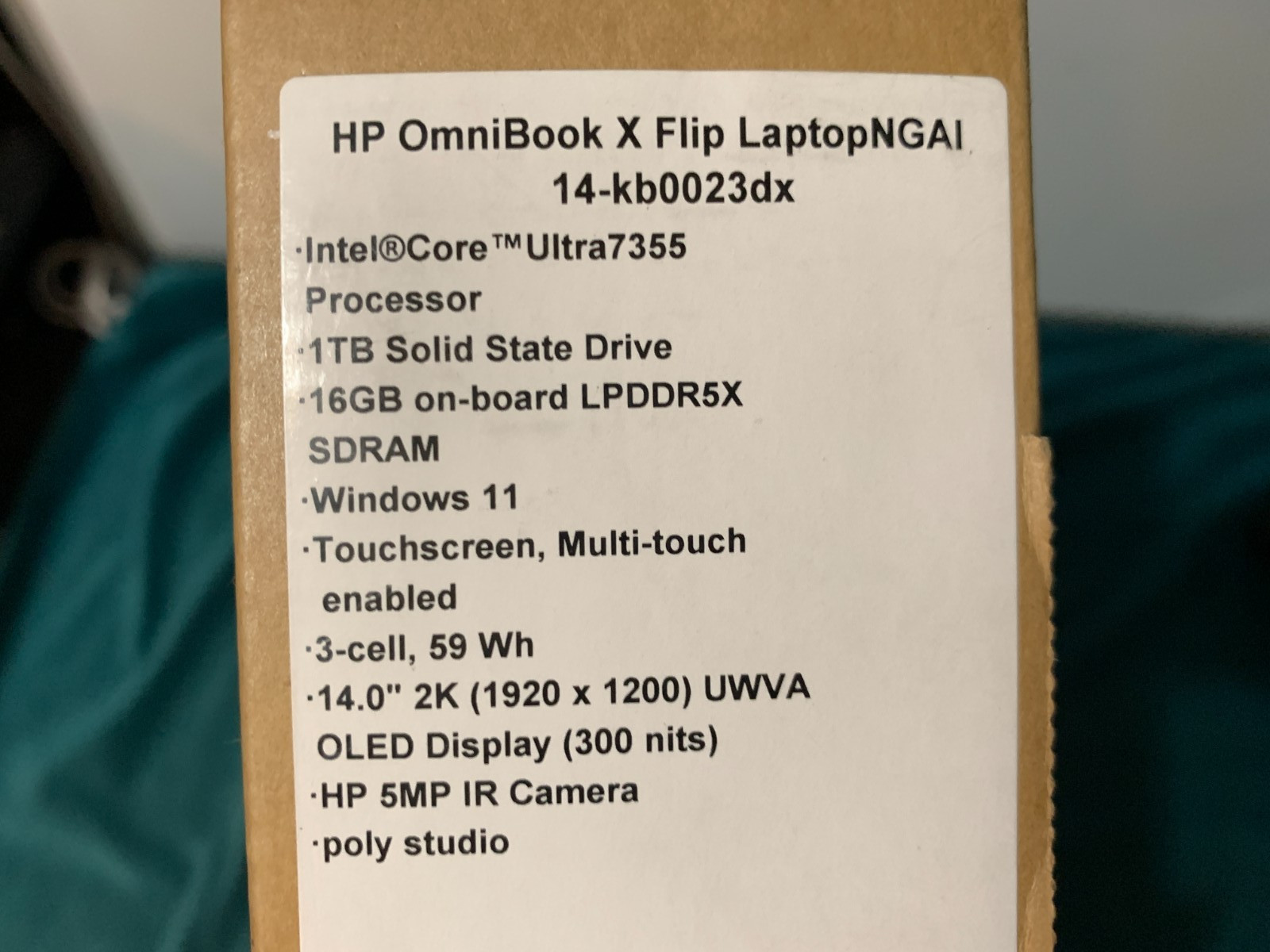 HP OmniBook X Flip 2-in-1 14″ 2K OLED Laptop | Ultra 7 | 16GB RAM | 1TB SSD |