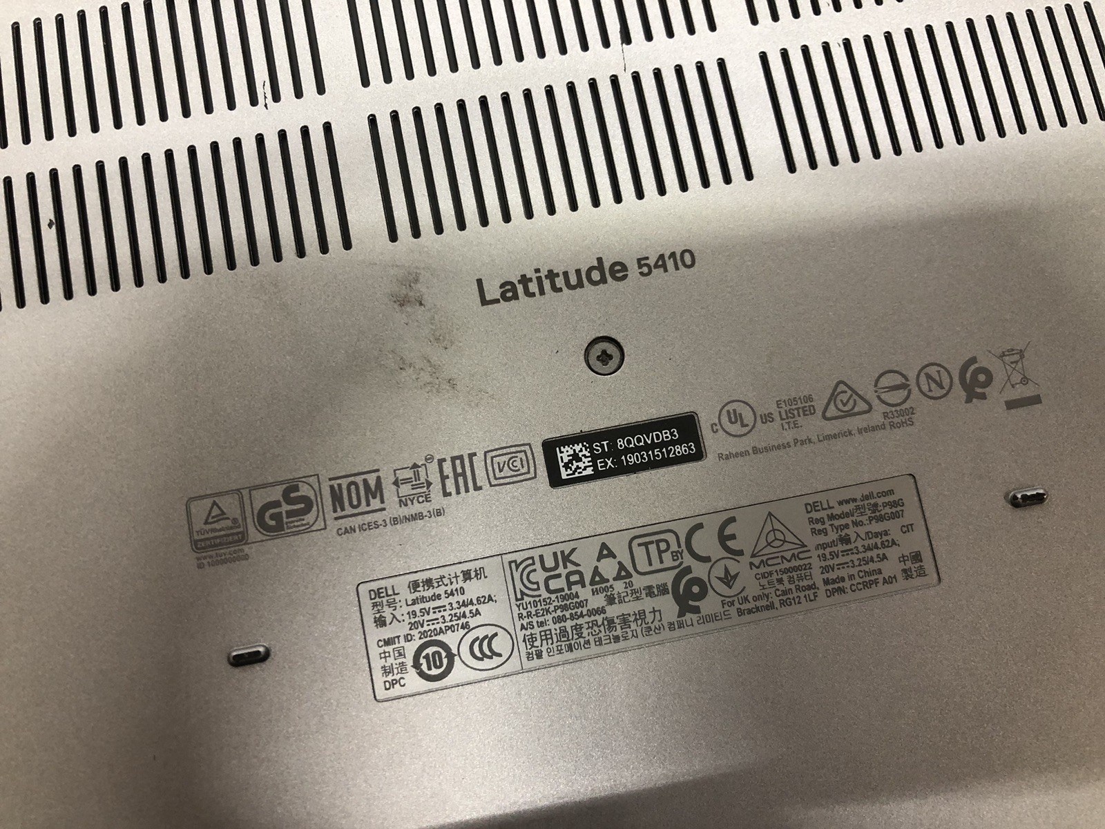 DELL LATITUDE 5410 Laptop | Intel Core I5-10210U @1.60ghz | 256GB | 8GB | WIN 11
